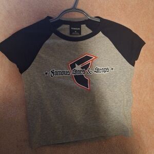 Famous Stars & Straps Black and Gray Tee